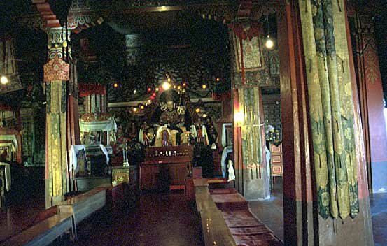 Interior view of Kalimpong Monastery