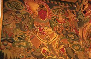 Detail of mural - Lo Manthang